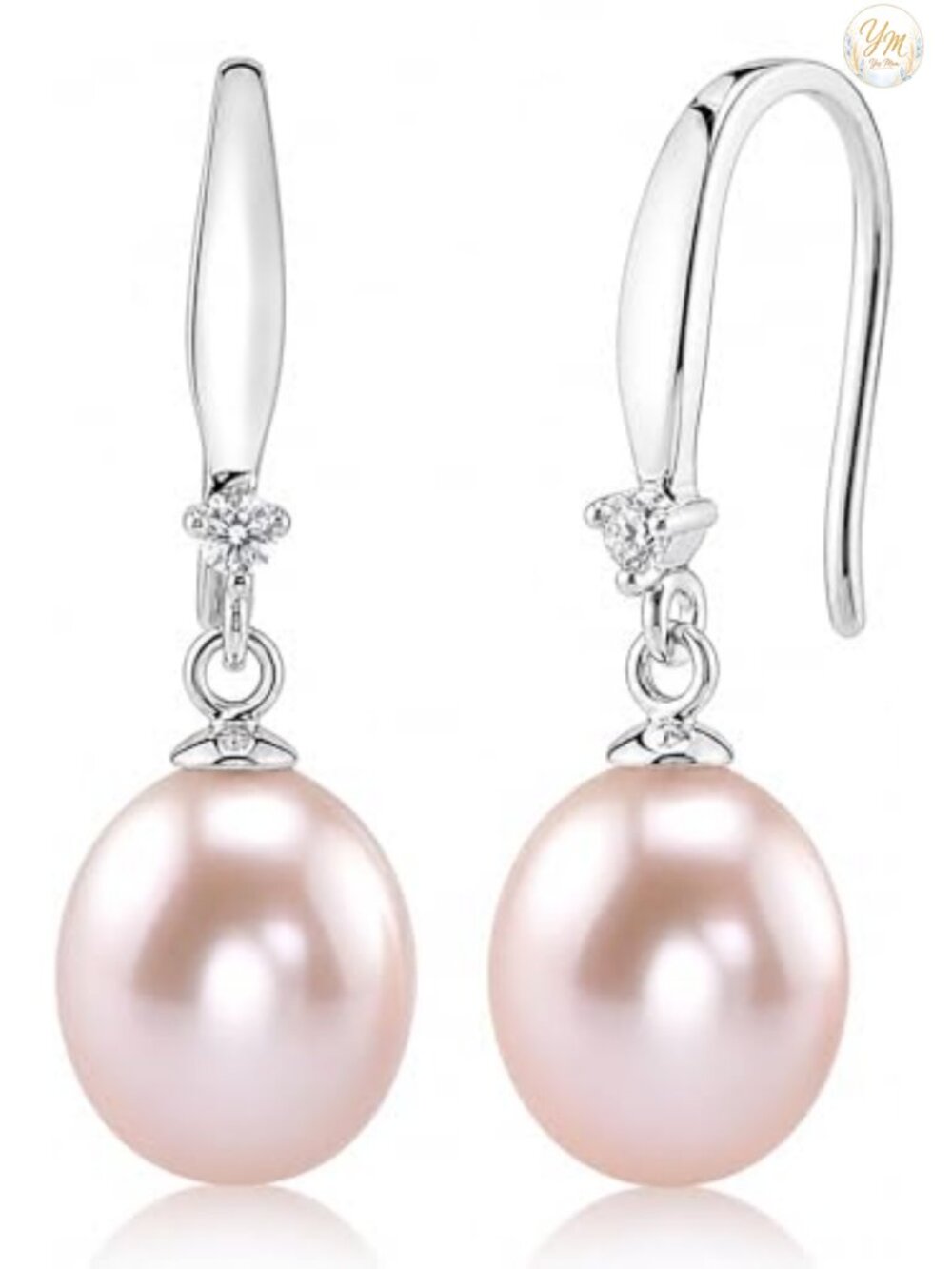 Freshwater Pearl Drop Earrings AAAA Cultured Fine Jewelry Gift
